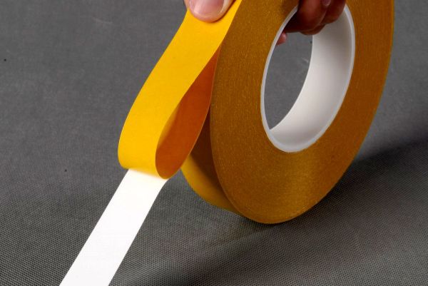 Double side tape PVC Yellow - Acrylic